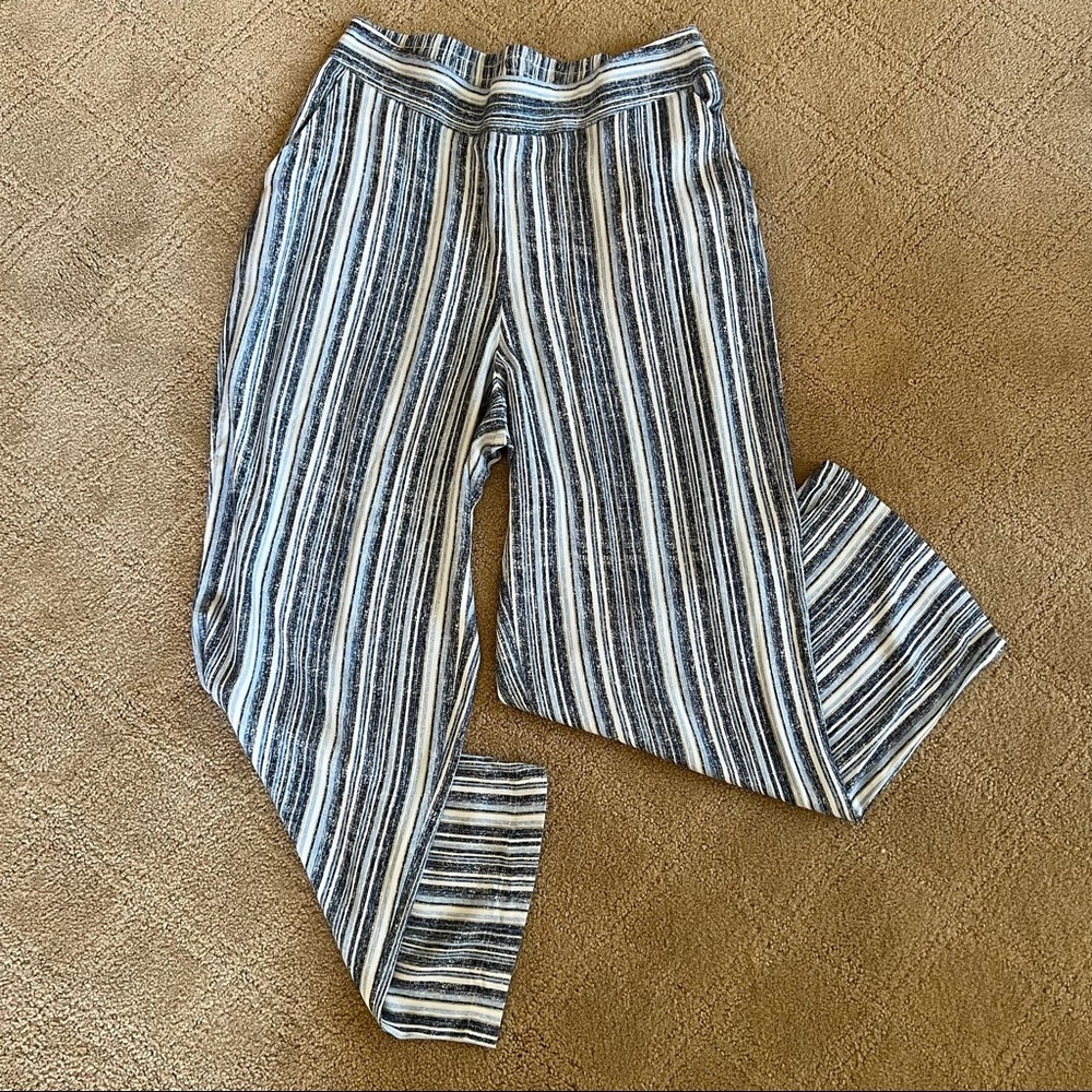 Nine West Wide-Leg Striped Pants